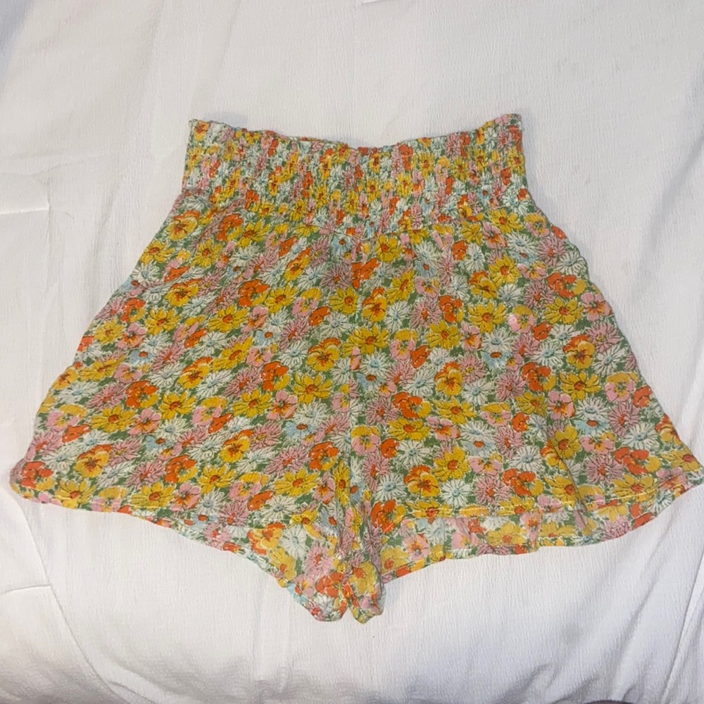 Floral Urban Outfitter Shorts, Multicolored